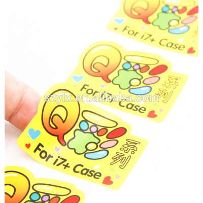 Wholesale Custom vinyl custom die cut stickers and stickers with logo and color cosmetics private label