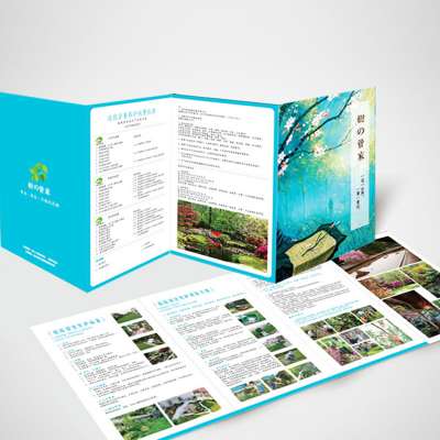 Good price custom design treble folded flyer printing