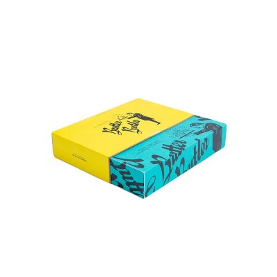 New Design Art Paper Folding Box Food Paper Packaging Cookie Box